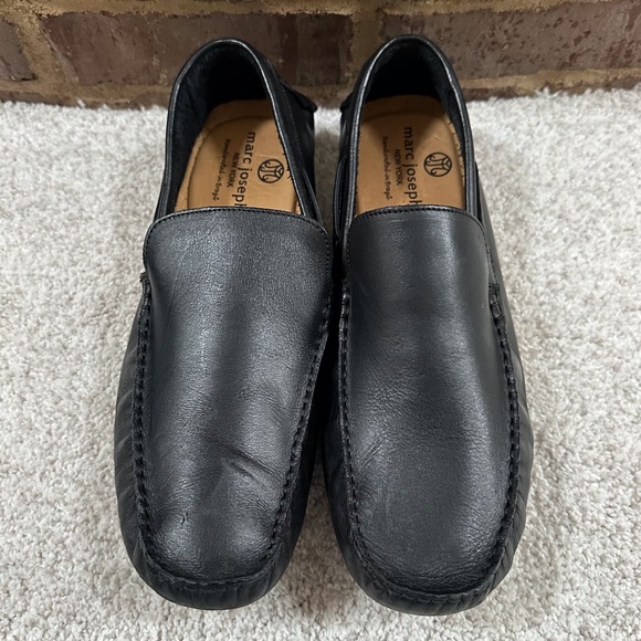 Marc Joseph Black Leather Driver Loafers - Picture 10 of 13